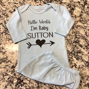 NEW CUSTOM Sutton baby gown